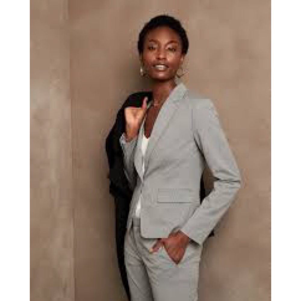 ❤️ Banana Republic Gray Tropical Wool Suit Jacket